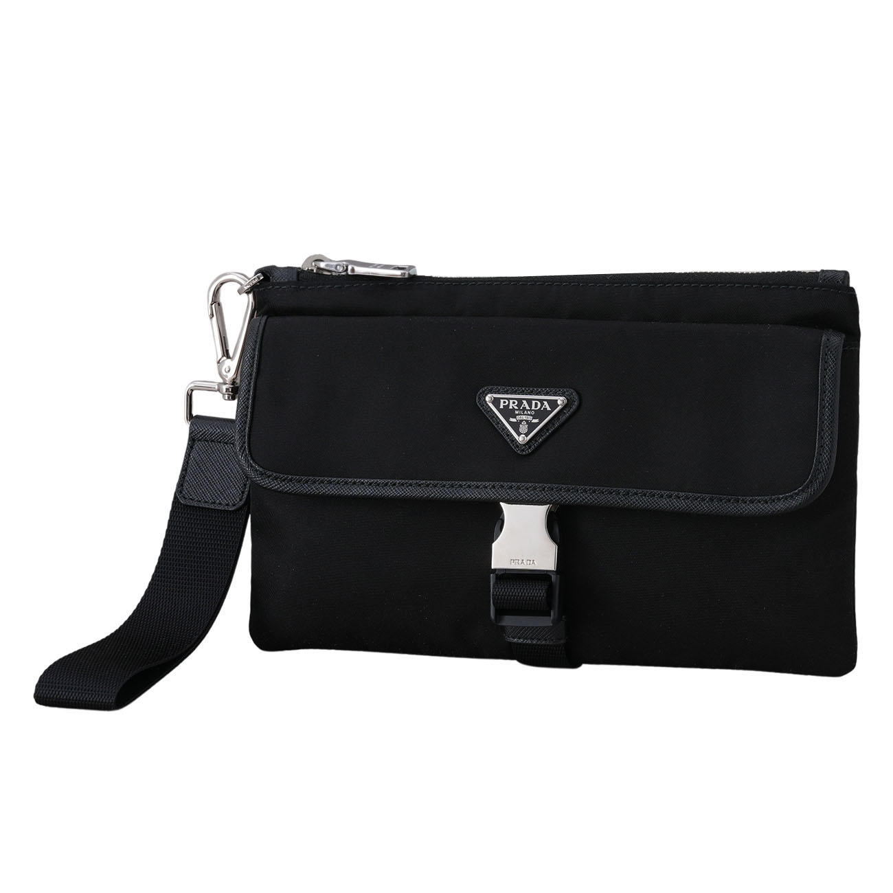 PRADA(USED)프라다 2NH011 포코노 버클 클러치 파우치